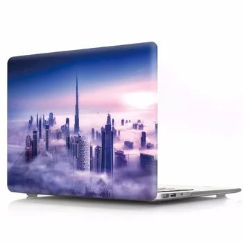 

Laptop Cover Case For Apple MacBook Air Pro Retina 11 12 13 15 Touchbar A1706 A1708 A1989 Tower Building Paiting City Bridge