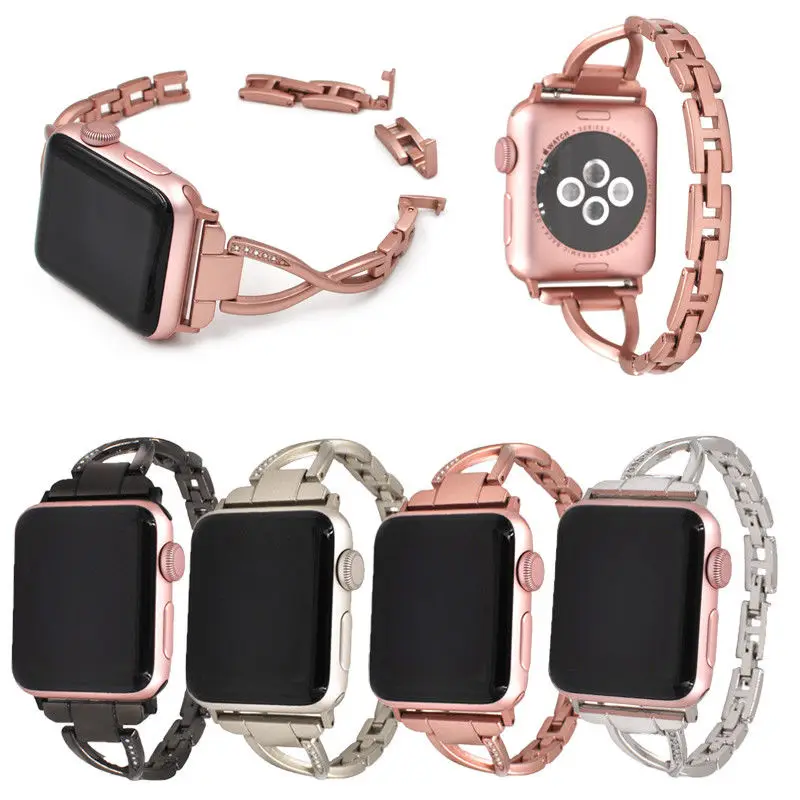 

38mm/42mm Stainless Steel Bracelet iWatch Band Women Strap for Apple Watch 3 2 1