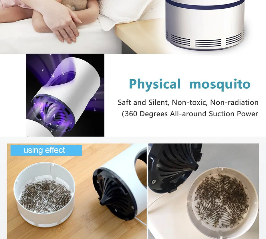 Conduziu a Lâmpada Assassino do Mosquito Luz ao ar uv Inseto Assassino Bug Zapper Usb Flie Lanterna Livre Indoor Mosquito Lâmpada Repelente Mosquito Armadilha 9 Lâmpadas p/ matar mosquito