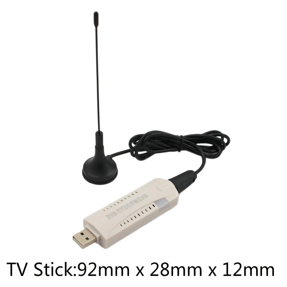 Новые DVB-T2 приемник Цифровой USB Chromecast ТВ Stick HD ТВ приемник с антенна дистанционного Управление HD Dongle портативных ПК для windows