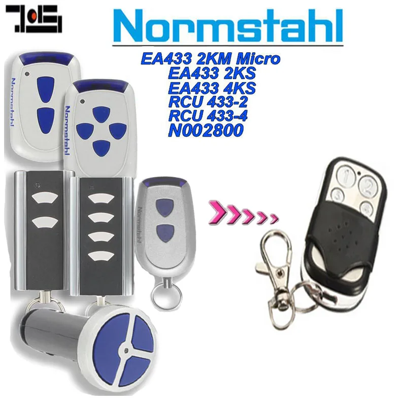

For NORMSTAHL EA433 2KM Micro,EA433 2KS,EA433 4KS,RCU 433-2,RCU 433-4,NOO2800 compatible remote control