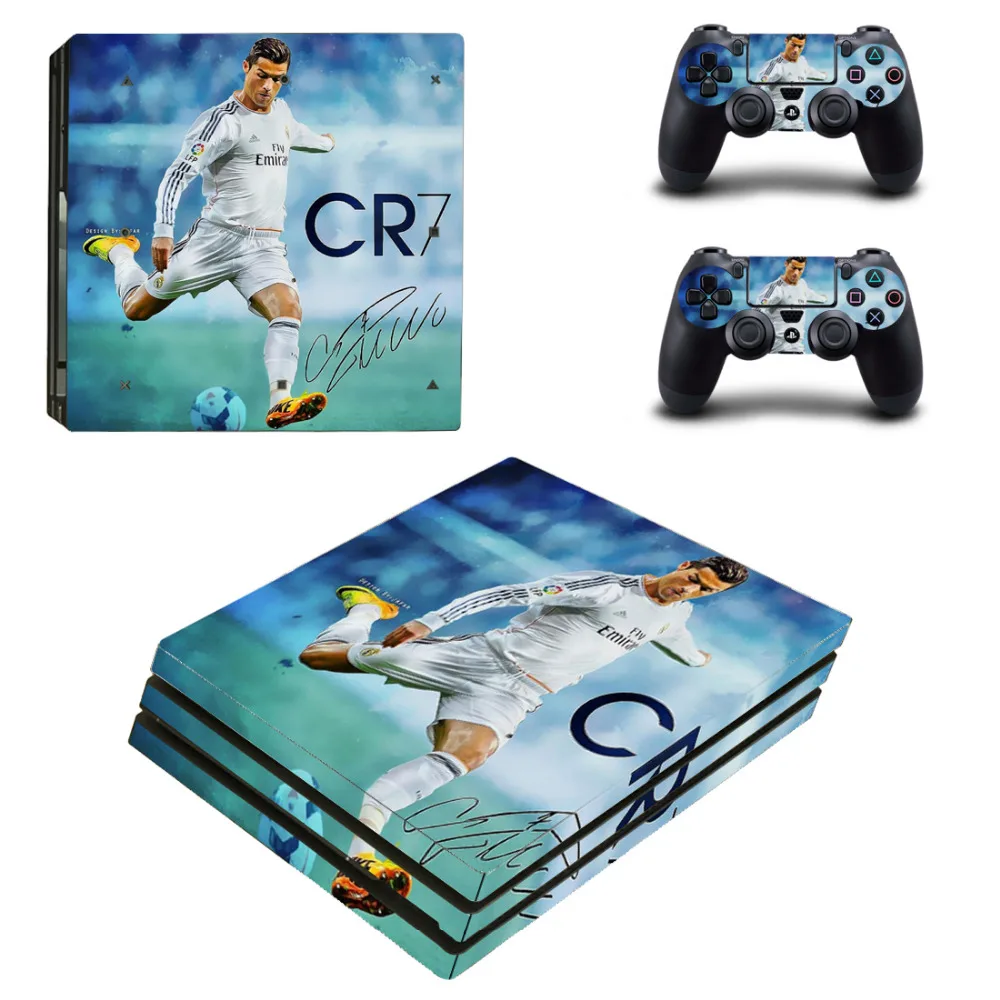 

Cristiano Ronaldo and Lionel Messi PS4 Pro Skin Sticker For PlayStation 4 Pro Console and Controller PS4 Pro Sticker Decal Vinyl