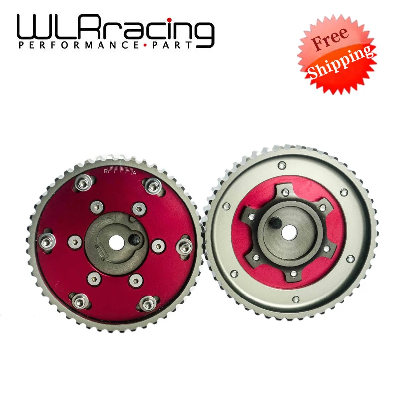

WLR RACING - FREE SHIPPING Adjustable CAM GEAR GEARS Pulley for BMW E21 E28 E30 E34 E36 318i (2pcs) Red WLR6537R