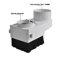 כרסום cnc Cnc כיסוי אבק אספן 80mm כיסוי אבק מברשת Cnc ציר 2.2Kw 1.5kW מנוע כרסום מכונת נתב כלים לעיבוד עץ (5)