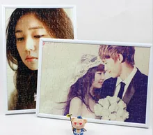 12” personalized jigsaw 120pcs puzzle,one piece photo with frame,customized gift to friend kid baby lover wedding party favor