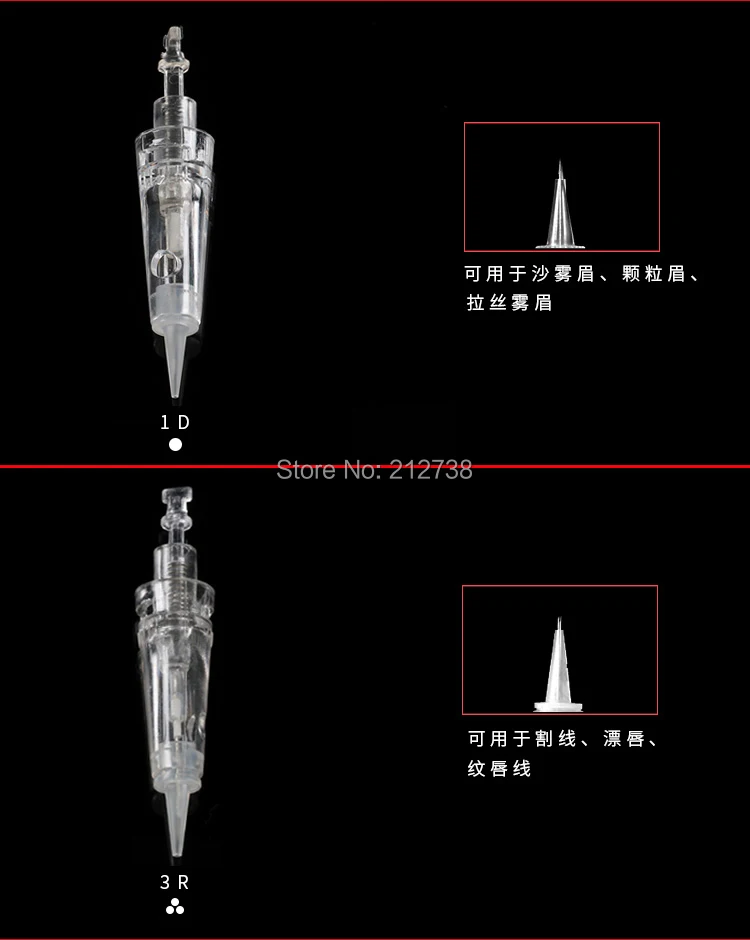 30 шт. картридж иглы микро нано Запасные иглы татуировки Советы картридж для перманентного макияжа лица вышивать tool-C0
