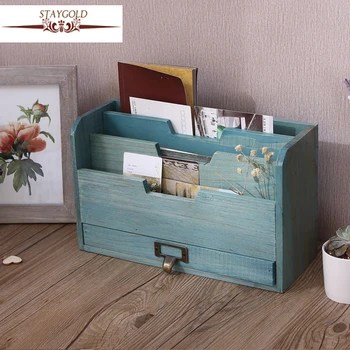 

Staygold Desktop Drawer Storage Box Office Supplies File Sorting Wood Boite De Rangement Desk Accessories Storage Small Parts