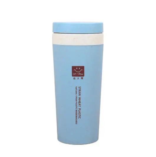 Flask Vacuum Mug Double Layer Wheat Straw Hand Cup Student Cup Coffee 300 m I6Z2 Flask Vacuum Mug Double Layer Wheat Straw Hand Cup Student Cup Coffee 300 m I6Z2