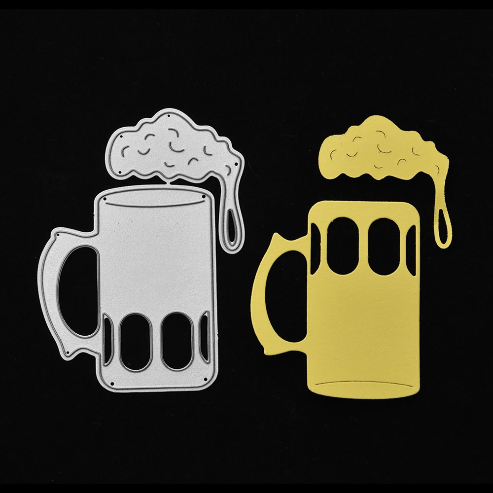 

DIY Scrapbooking Beer Mug Metal Cutting Dies Craft Die Cut Embossing Stamps New 2018 Stencils Paper Wedding Decoration