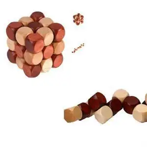 

Wooden Puzzle Cube Cute Decoration Magic Cube 4.5cm 3x3x3 Snake Shape Cube Toy for Kids Educational