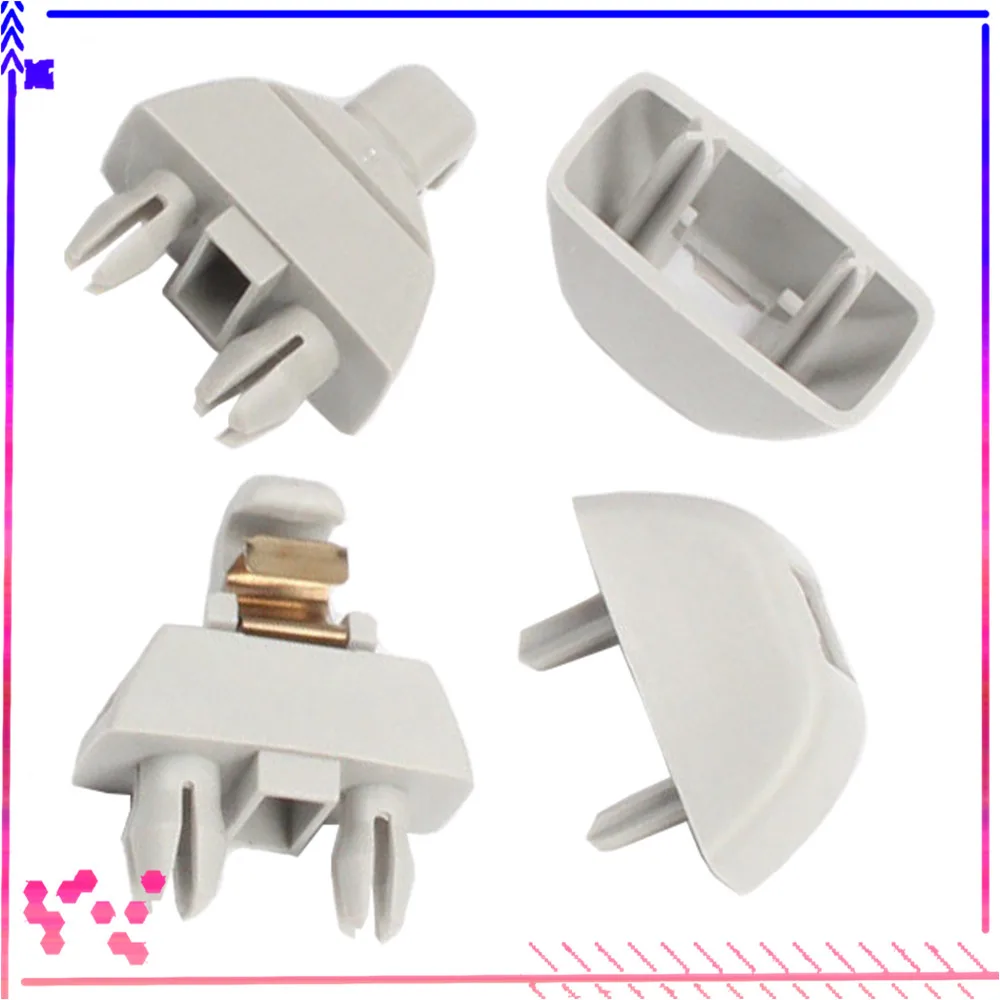 2Pcs Gray Sun Visor Clips For VW Polo NA Passat B7 UP! SKODA Citigo