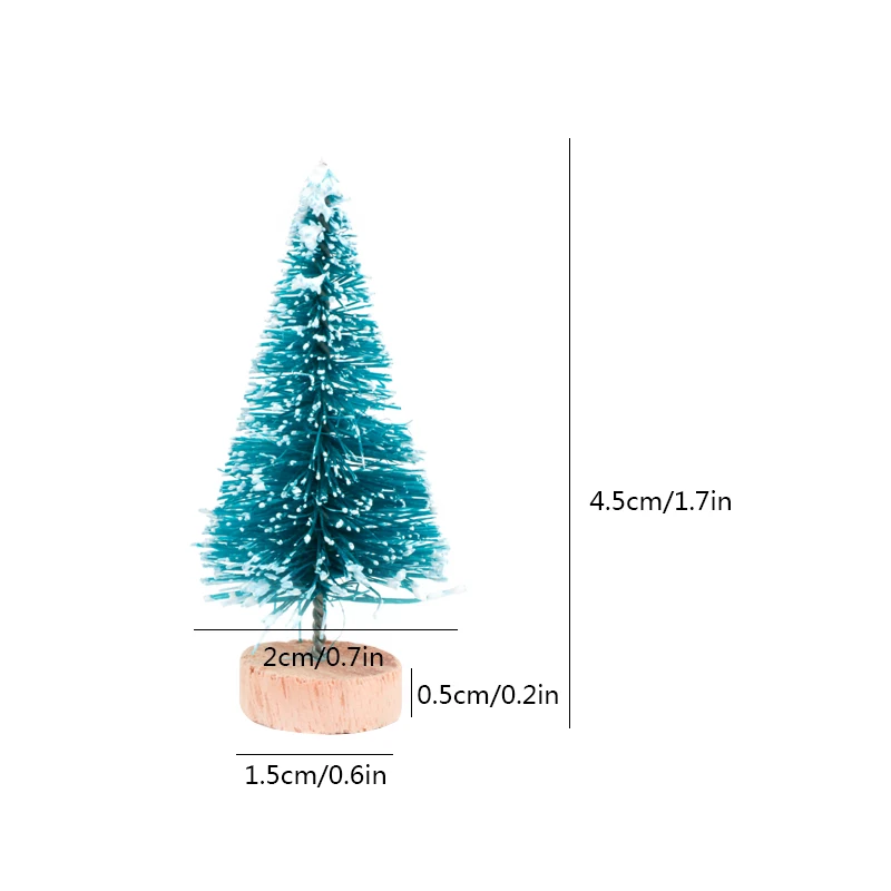 Civent 15 шт. Мини Рождественская елка маленькая сосновая елка украшения искусственные деревья DIY настольный домашний декор Рождественское украшение детский подарок
