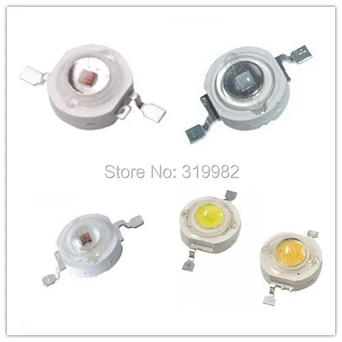 

500pcs/lot LED Grow Light Diode LED Beads 3W Leds Deep Red Royal Blue High Power Chip Growing Lamp Bead 440nm 445nm 450nm 660nm