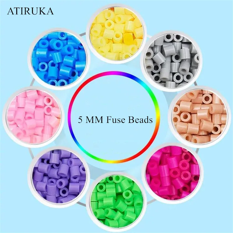 

500pcs/bag 5mm Hama Beads Juguetes Perler Beads Puzzles for Children Educational Toys Jigsaw Puzzle 3D For Children Zabawki