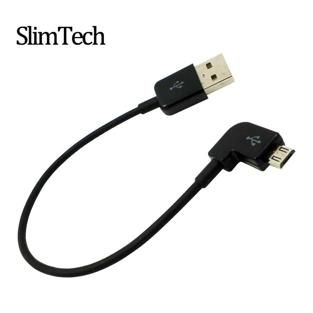 20cm 90 degree Short Micro USB Cable 2A 90 Corner Quick Charge USB to