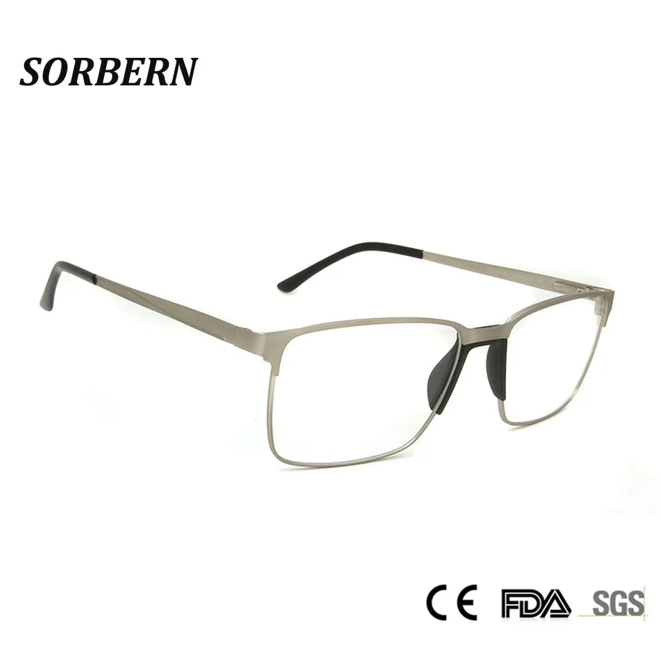 SORBERN Optical Alloy Metal Eyeglasses Frames Clea