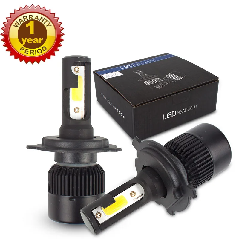 

H7 LED H4 LED Car Headlights Bulb LED H4 H7 H1 H11 Auto Lamp COB 8000Lm 6500K 72W 24V Super White H4 LED Headlight