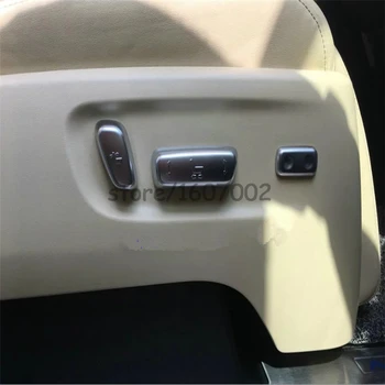

For Toyota Alphard Vellfire 2016 ABS chrome car seat adjustment switch button knob cap moulding trim car accessories styling