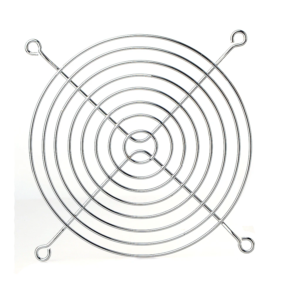 CPU Fan Grill For Cooling Fan 120mm 12Cm Silver Tone CPU Grill Protector Metal Finger Guard Computer Phone Straps