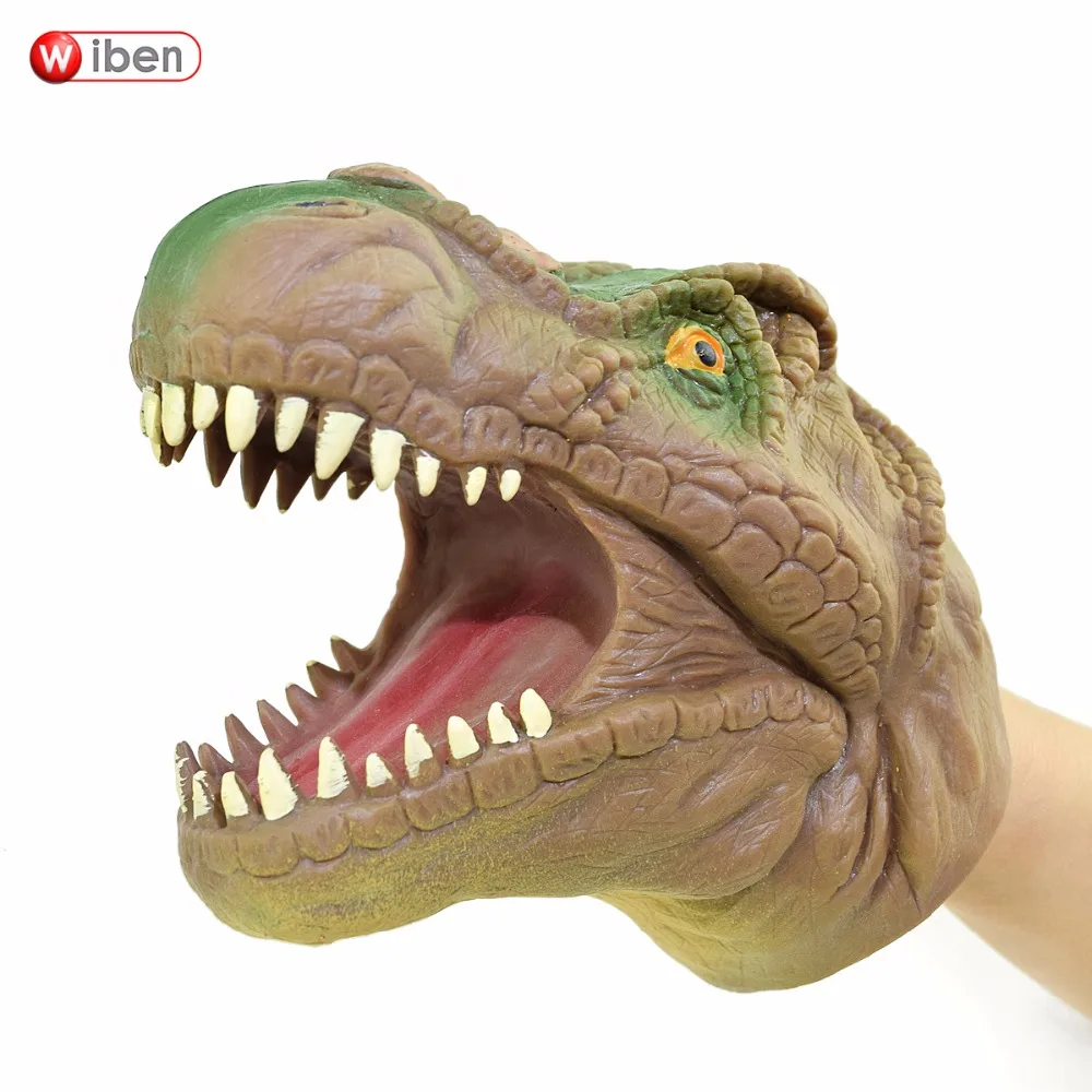 

Wiben Soft Vinyl PVC Dinosaur Hand Puppet Animal Head Hand Puppet Figure Toys Gloves Children Toy Model Gift