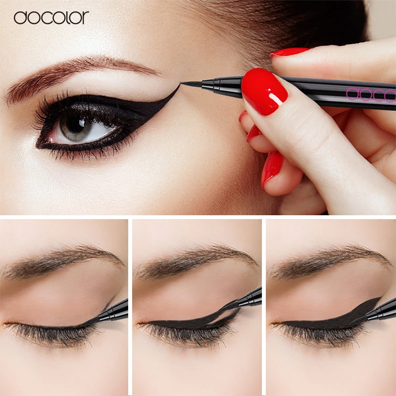 Docolor Black Waterproof Liquid Eyeliner Make Up Beauty Comestics Long-lasting Eye Liner Pencil Makeup Tools for eyeshadow Docolor Black Waterproof Liquid Eyeliner Make Up Beauty Comestics Long-lasting Eye Liner Pencil Makeup Tools for eyeshadow
