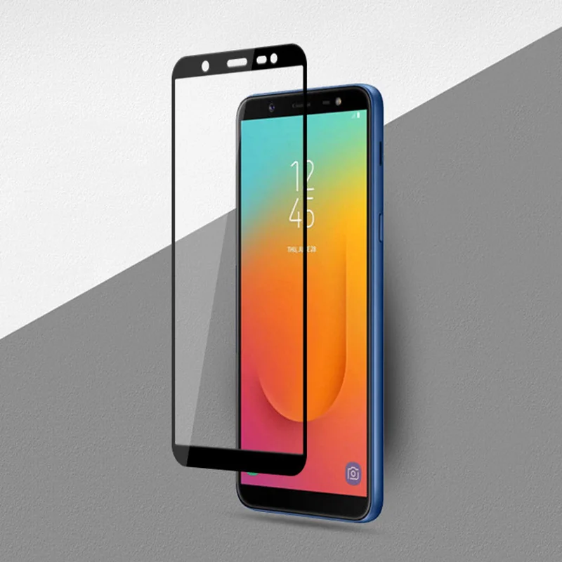 

Tempered Glass for Samsung Galaxy J4 Plus 2018 Glass 9H HD Full protective Screen Protector for Samsung J6 J8 Plus 2018 Film J4+