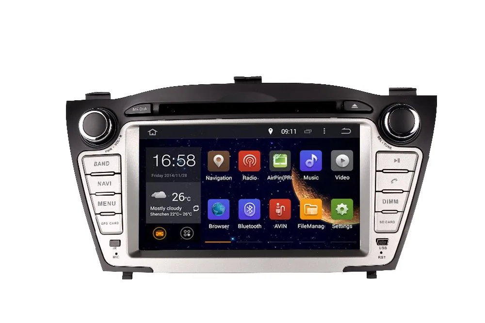 Clearance 2018 7inch 4G LTE 1024*600 octa core Android 8.0! car multimedia DVD player Radio GPS FOR Hyundai iX35 Tucson 2009 2010 -16 2017 1