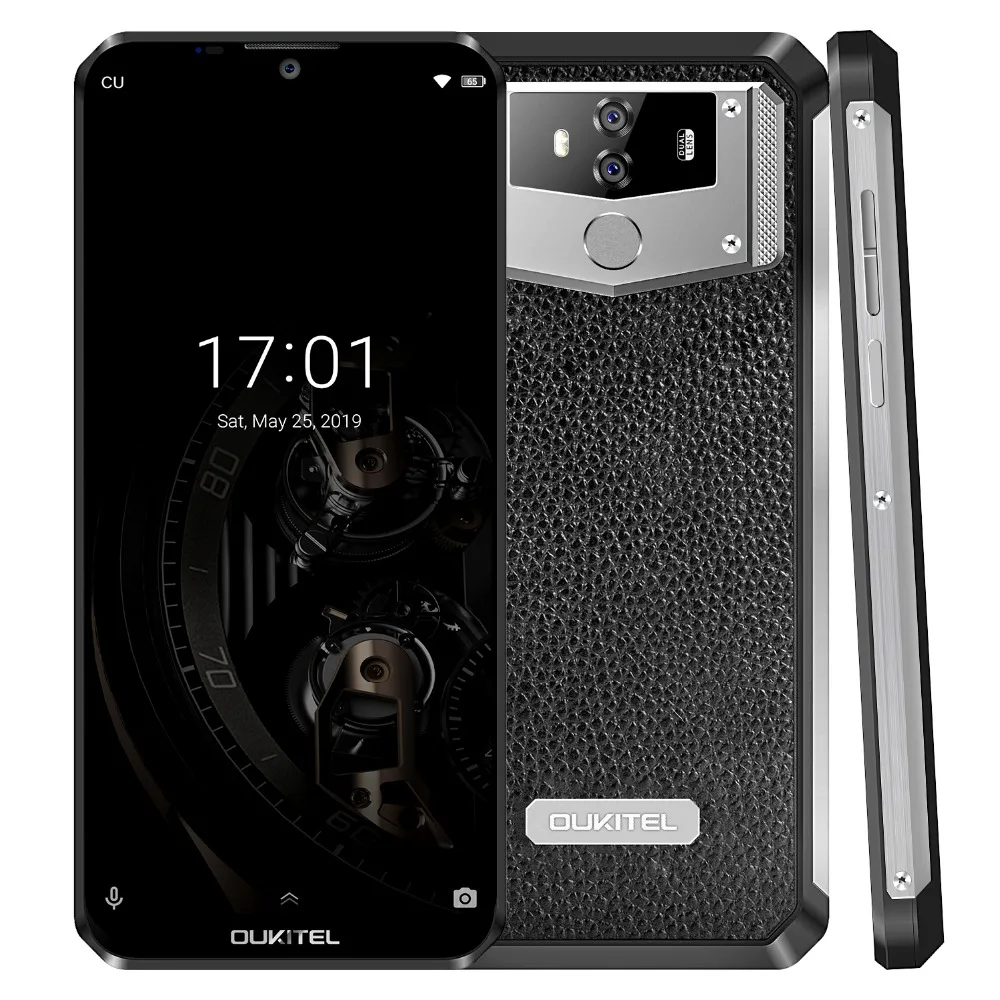 OUKITEL K12 10000 мАч 5 В/6A Быстрая зарядка 4G смартфон 6," FHD+ 19,5: 5 капля Android 9,0 Восьмиядерный мобильный телефон 6 ГБ 64 ГБ