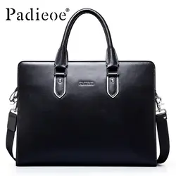 Padieoe горячая Распродажа Для мужчин из натуральной кожи Бизнес сумки Прочный натуральной кожи сумка модные Бизнес мужская кожаная сумка