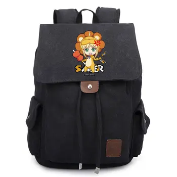 

Vintage Anime Fate Zero Stay Night Saber Canvas Backpack Drawstring Casual Travel School Shoulder Bag Cosplay Laptop Rucksack