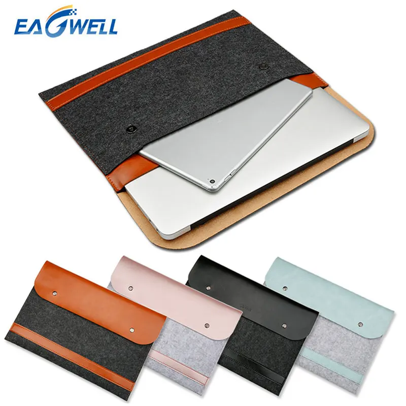 

Wool Felt Sleeve Bag Case For Macbook Air Pro Retina 11 13 15 inch Laptop Carry Bag Pouch For Lenovo Samsung Dell Notebook Cover