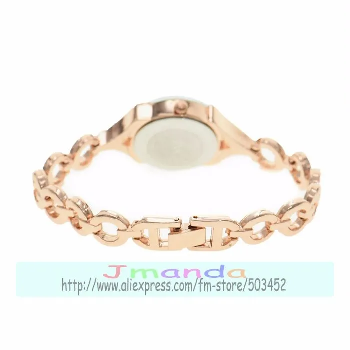 100pcs/lot JW-3580 fashion lady bracelet watch rose gold crystal strap lady watch wrap quartz fashion flower dial watch