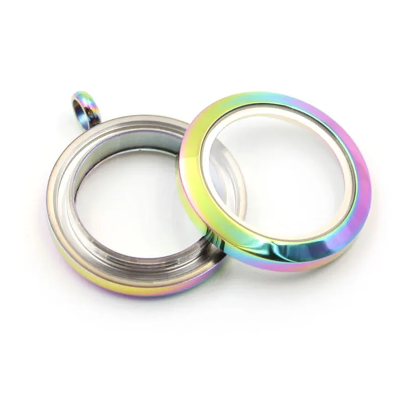 Round-Water-Proof-Floating-Locket-Rainbow-Stainless-Steel-Twist-Screw-Floating-Glass-Memory-Locket-For-DIY (2)