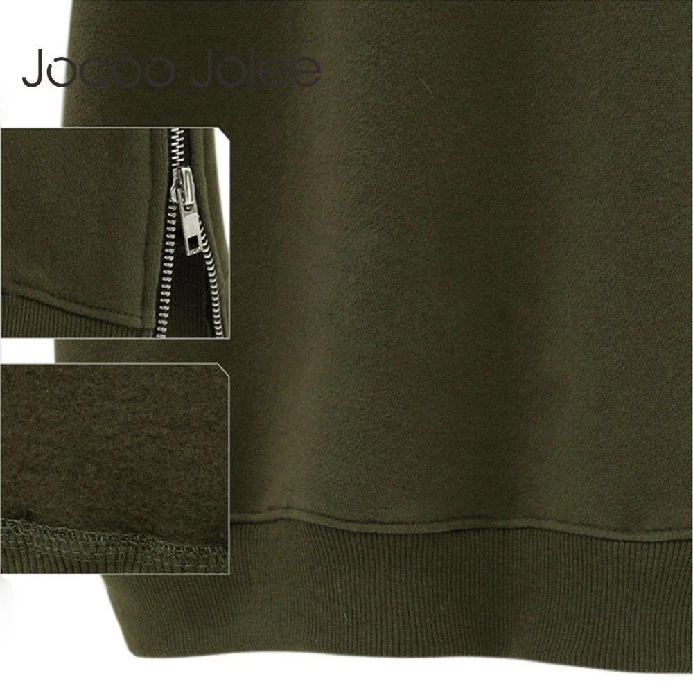 Jocoo Jolee больше размера d весна осень женские с длинным рукавом с капюшоном свободные повседневные теплые толстовки Толстовка 3 цвета размера плюс S-2XL