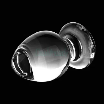 Large Crystal Butt Plug Vagina Ball Big Pyrex Glass Anal Dildo Bead Adult Sex Toys for Women Men Gay Masturbator 5