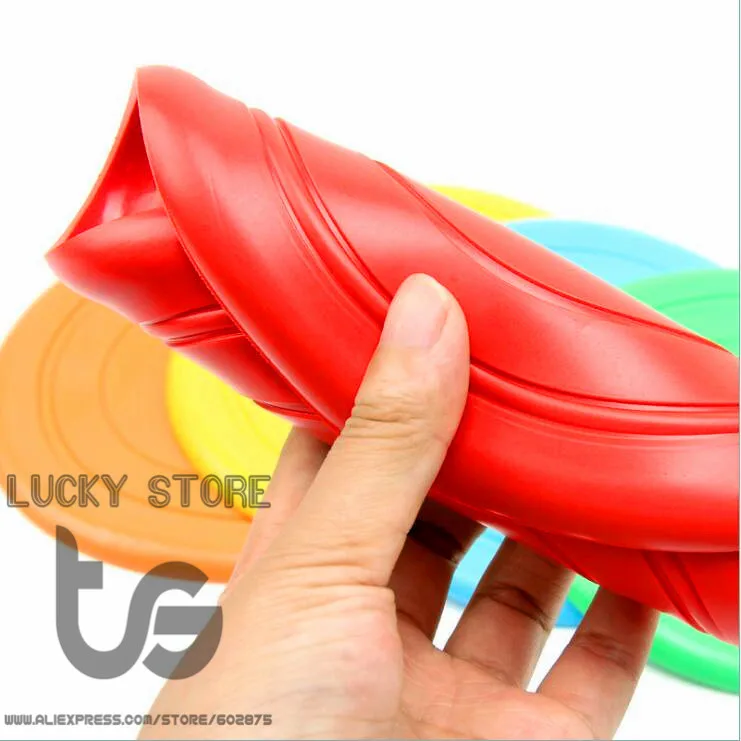 Собака летающий диск фантастический питомец летающий диск для собак зуб устойчивая обучающая игрушка игровой Поток диаметр: 18 см