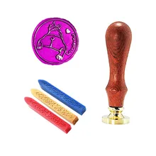 Чудесная собака индивидуальная восковая печать штамп металлический Дракон ручка запечатывания воска комплект печатей Подарочный винный набор пакет свадебные приглашения конверт