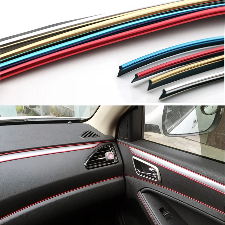 6 meters Universal Car Styling Flexible Trim For Car Interior Exterior