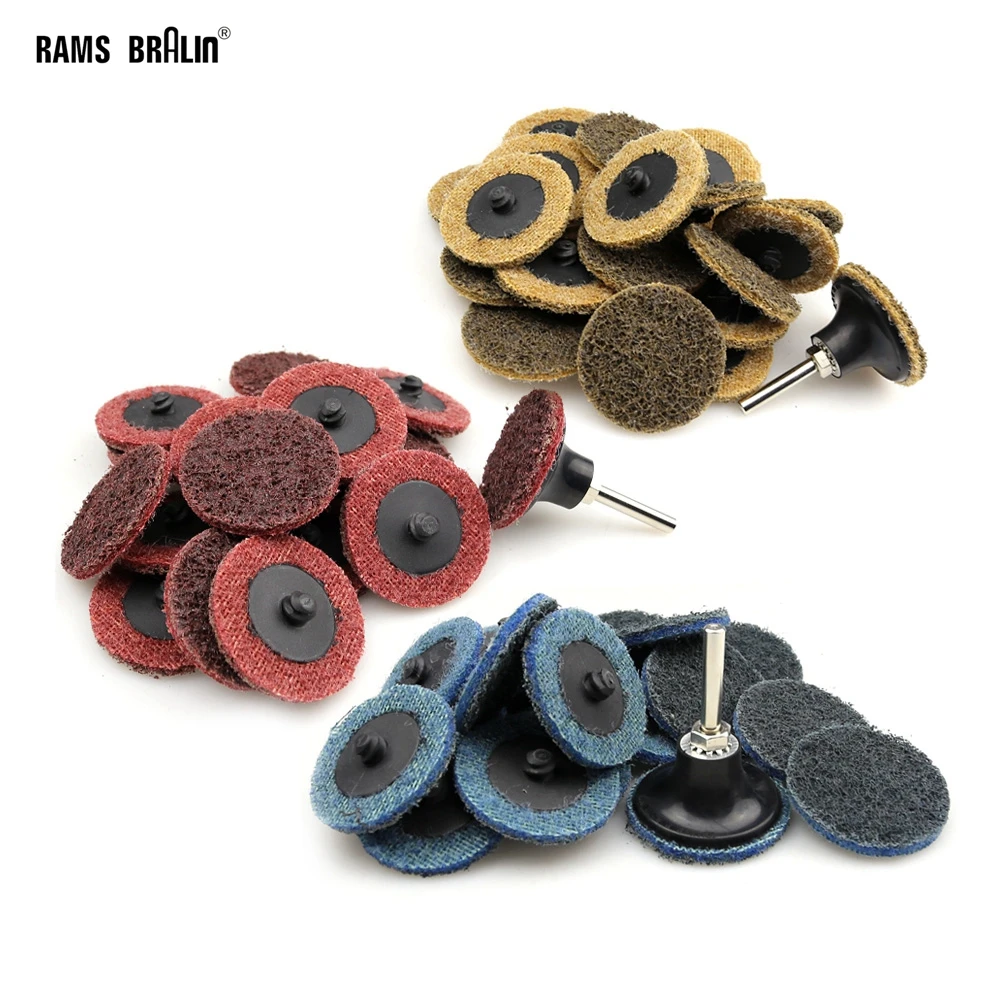 100 pieces 2" RT Sanding Grinding Disc Metal Polishing Pad Drill Air Grinder Rotary Toolstool