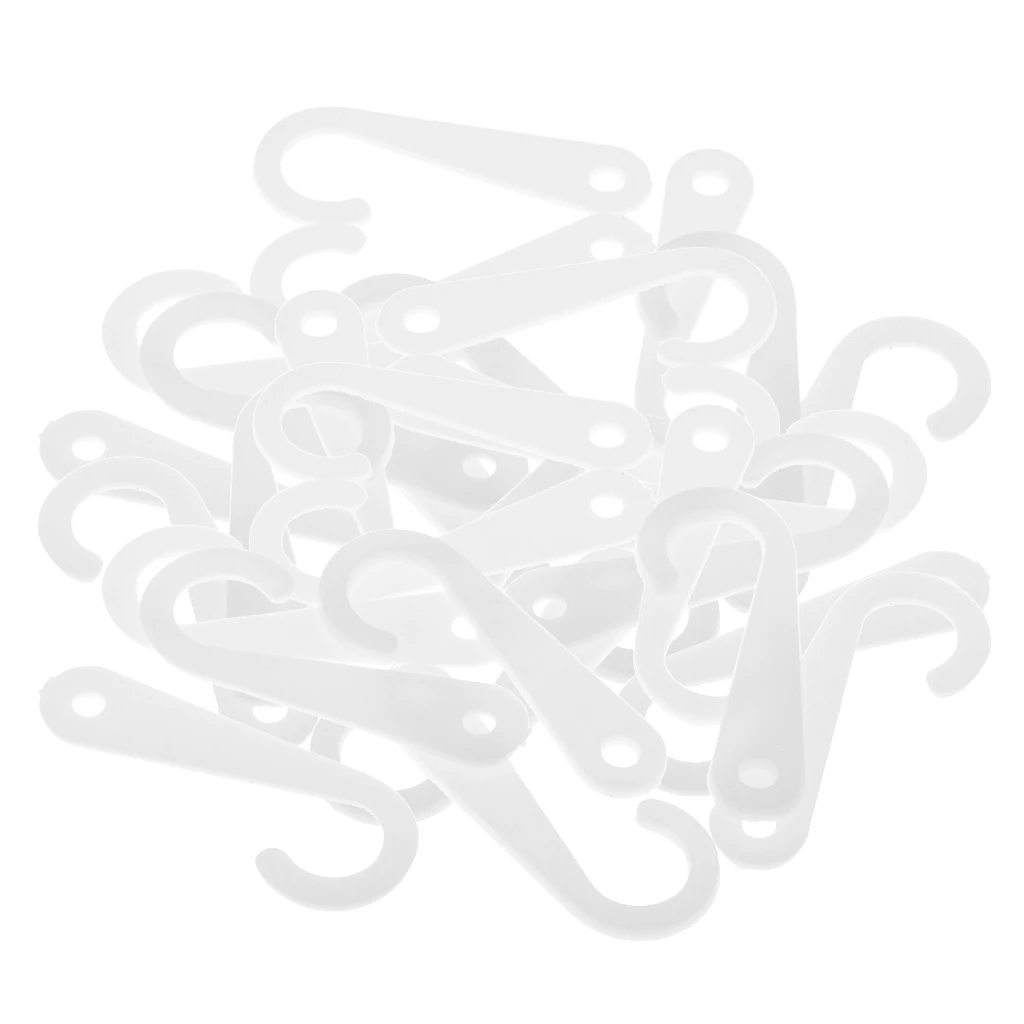 50 Pieces Plastic J Hooks Hanger for Socks Retail Clothes Display Hanger Accessories