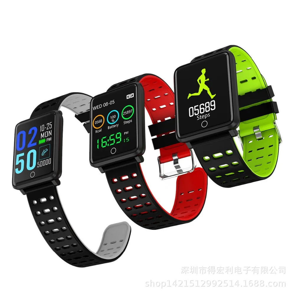 

1.44" Big Screen Smart Watch Men Blood Pressure Waterproof Digital Watch Women Heart Rate Monitor Fitness Tracker Smartwatch