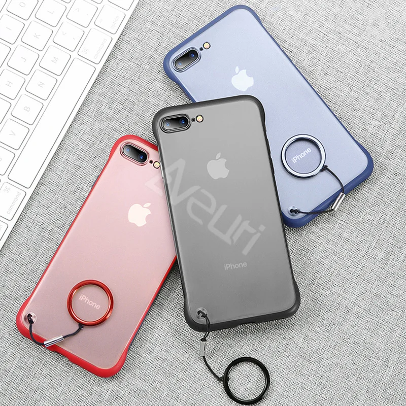 Роскошный прозрачный чехол для iPhone 6 6S 7 8 Plus Ультратонкий Жесткий из