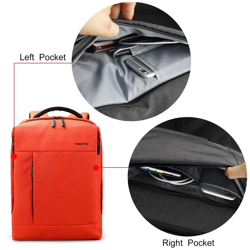 Tigernu morral de marca de carga USB hombres Mochila Anti-robo impermeable Mochila para portátil hombre Mochila bolso de escuela de la mujer Tigernu morral de marca de carga USB hombres Mochila Anti-robo impermeable Mochila para portátil hombre Mochila bolso de escuela de la mujer