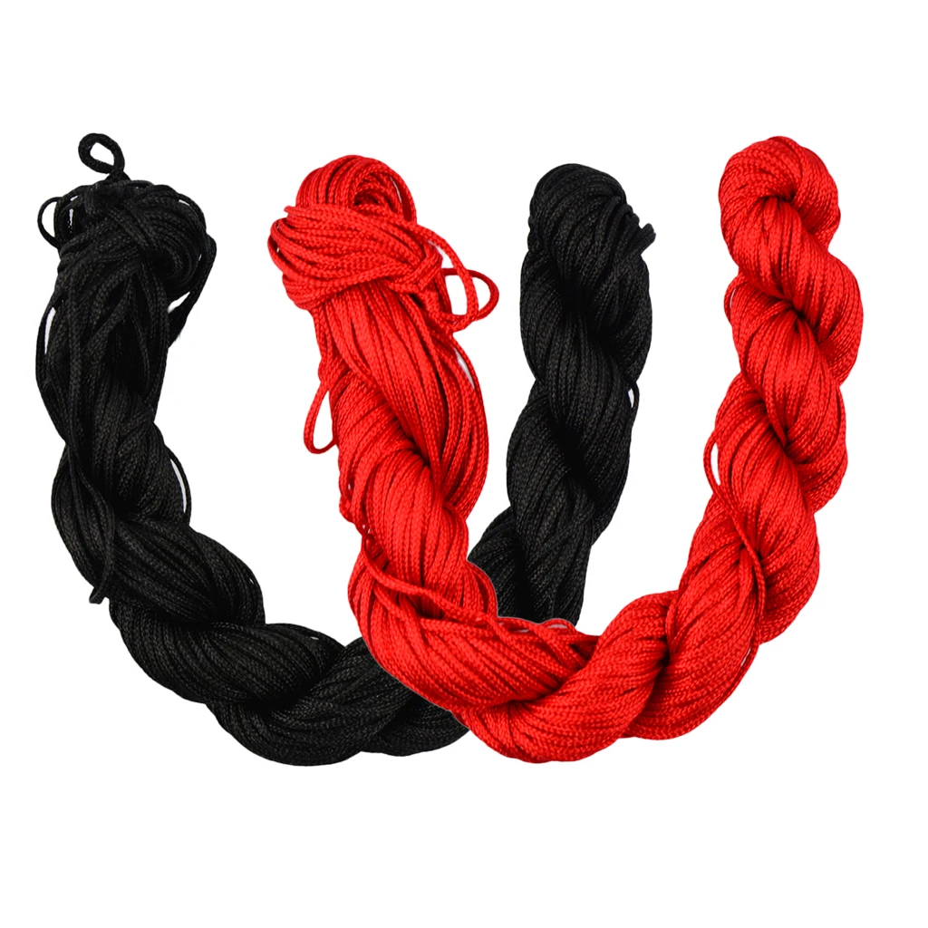 60 Meters 1mm Kumihimo Nylon Braided String Cord Thread Bracelet Supplies