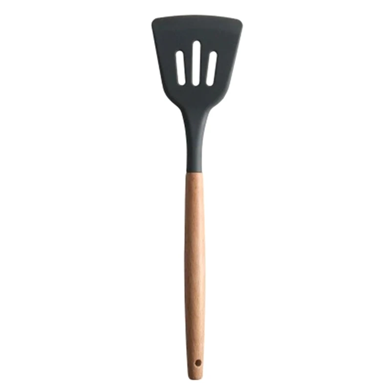 Силиконовая деревянная ручка ложка лопатка Черпак антипригарная кухонная посуда кухонные приспособления для выпечки инструменты для приготовления пищи