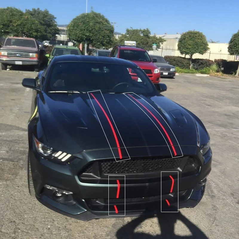 Kopen 8 Kleuren Auto Wrap Stickers En Decals Voor Ford Mustang 2015 2018 10 \