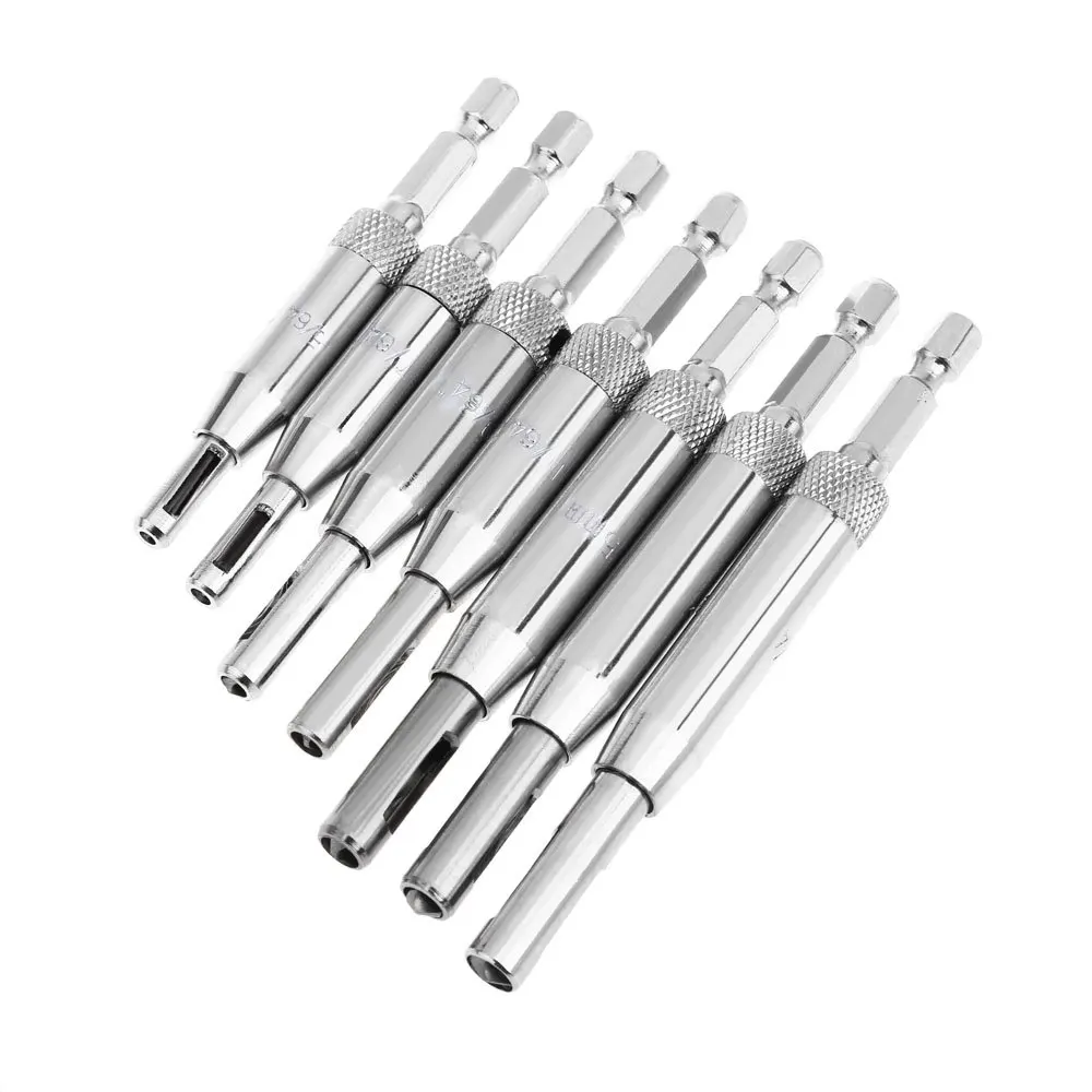 New 7pcs Metal Self Centering Hinge Twist Drill Bits Window Doors Screw