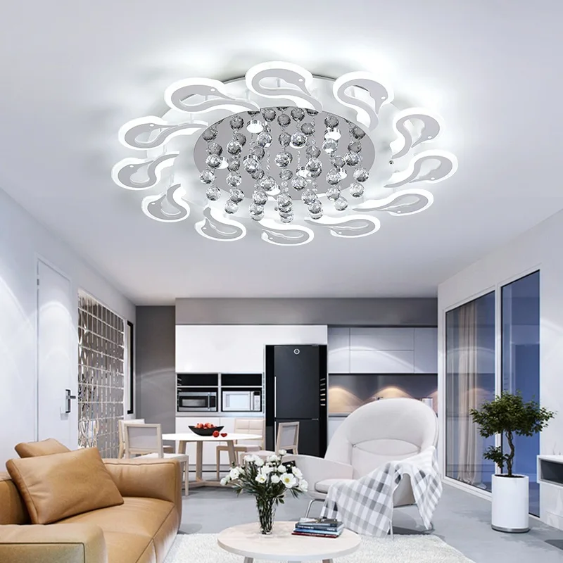 

Creative Acrylic Crystal LED Ceiling Lights Living room bedroom dining room study ceiling lamps Commercial lighting