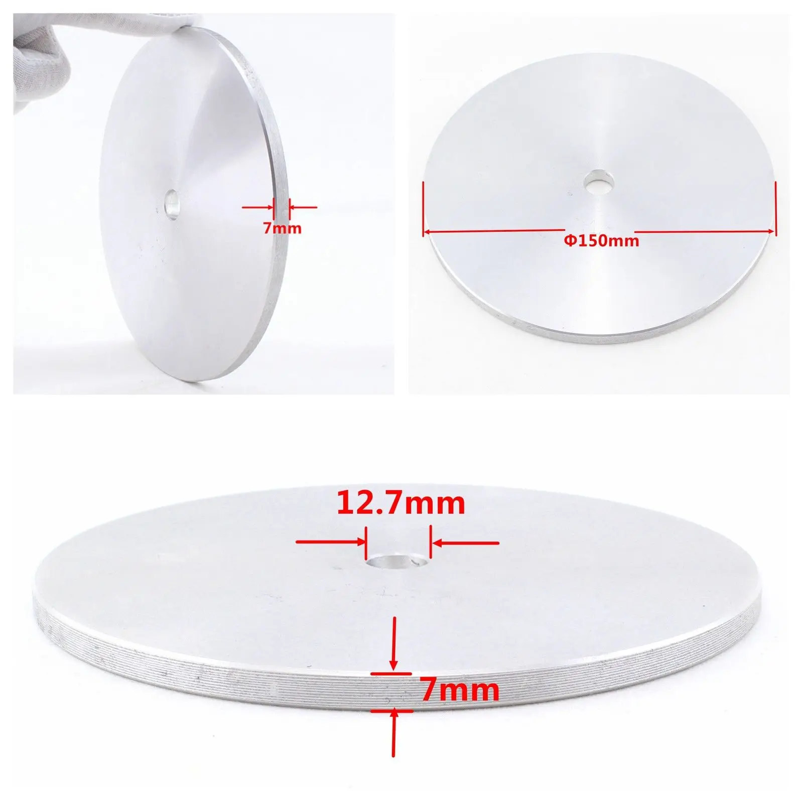6" inch Aluminum Master Lap Grinding Pads for Diamond Coated Flat Lap
