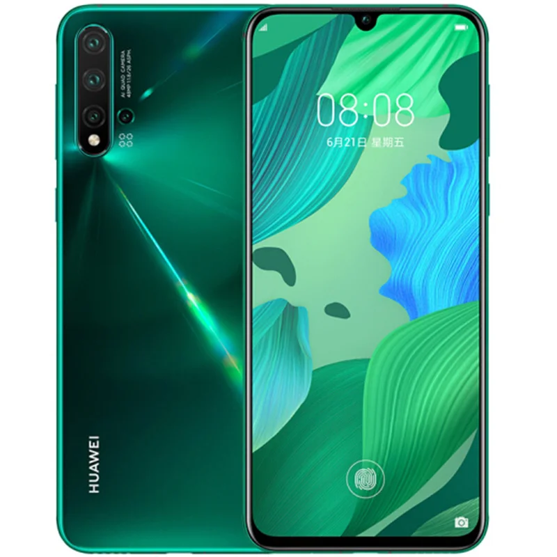 huawei Nova 5 pro мобильный телефон 2340x1080 пикселей мульти сенсорный изогнутый экран usb тип-c Android 9,0 Google play NFC